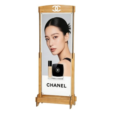 竹制门型展架易拆装稳定防风招牌logo易拉宝门型广告展示架图3