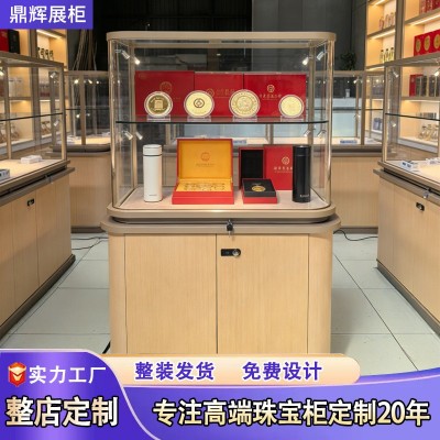 玻璃展示柜礼品柜商用展示柜定制珠宝展示柜黄金首饰中岛展示台