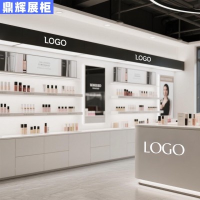 化妆品展示柜美容院高端产品展示架摆台彩妆护肤品背柜中 岛陈列柜图3