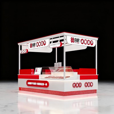 商场冰糖葫芦展示架冰淇淋酸奶展示柜多经点位中岛柜零食店 陈列柜图2