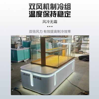 面包展示柜蛋糕柜冷藏柜边柜蛋糕甜品展示柜台超市中岛柜立式收纳图4
