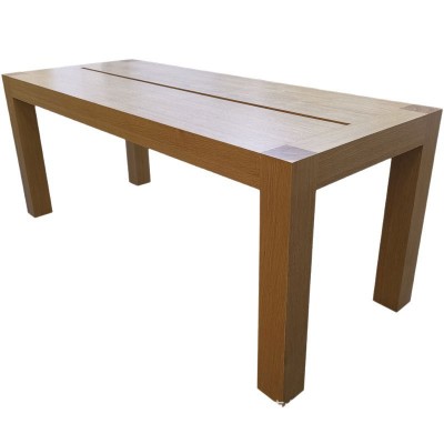 苹果手机展示桌木纹烤漆展厅展柜数码中岛体验台厂家直销图5