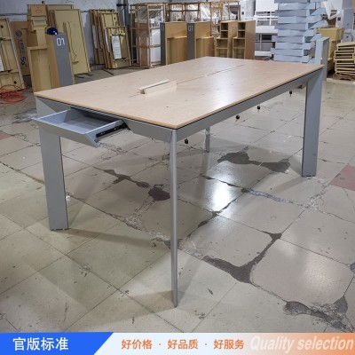 新款华为3.7手机展示柜洽谈培训桌可拆装电脑数码产品中岛体验台图3