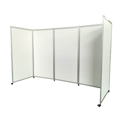 便携式广告折叠屏风 画展移动书画折叠展板 可折叠活动背景展架图4