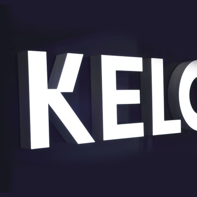 科龙发光字京东款专卖店卖场logo标准配套内外楣标识白色发光字图3