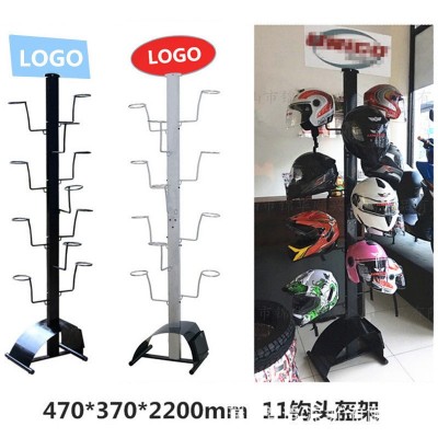 工厂优惠头盔展示架 电瓶车帽货架 电动车帽展架摩托车安全帽图2