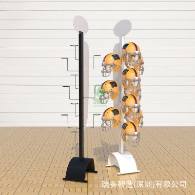工厂优惠头盔展示架 电瓶车帽货架 电动车帽展架摩托车安全帽图3