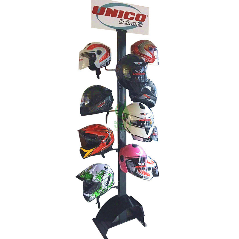 摩托车头盔展示架电瓶车头盔货架电动车安全帽展架