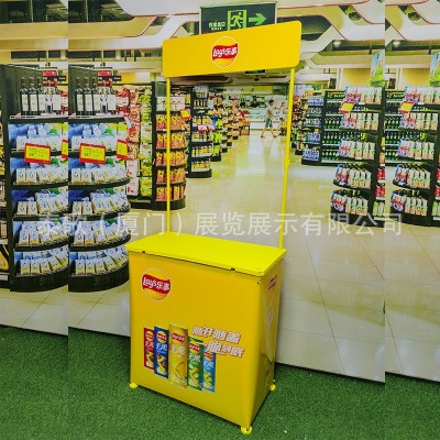 厂家直销商场广告桌超市地推摆摊促销台折叠试吃台展示架图2