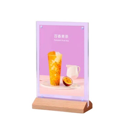 亚克力提示牌空白桌卡吧台桌牌立体卡牌展示架图5