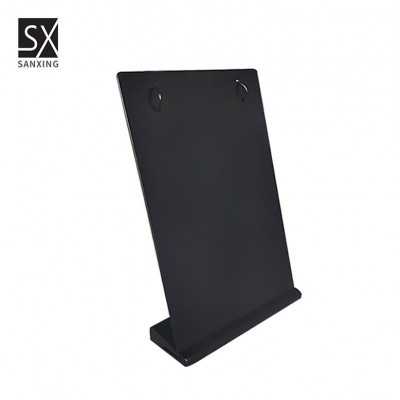定制桌面台卡牌h型黑色金属桌签翻页展示价目牌pop立式台牌图5