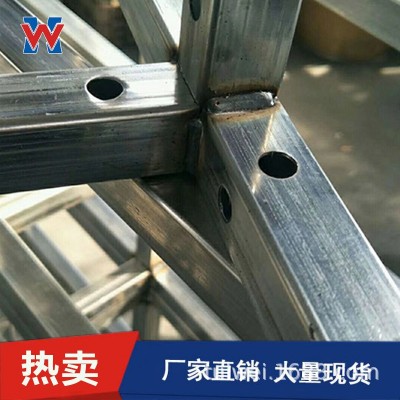 加工定制镀锌方管桁架镀锌圆管背景架舞台灯架途为支架立式图2
