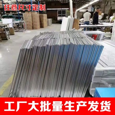 led超薄灯箱挂墙广告牌商场门面铝合金型材画框4分超薄灯箱广告牌图3