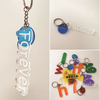 亚克力钥匙扣定制logo校徽二维码书包小挂件链创意礼品纪念品定做图3