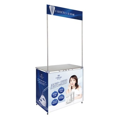 广告地推摆摊小推车试吃台折叠促销车定制加厚铝合金促销台图5