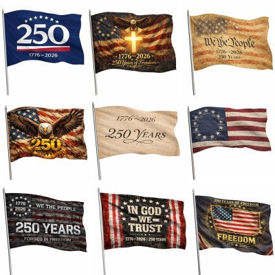 America 250th Anniversary Flag3X5FT美国纪念旗帜户外旗帜