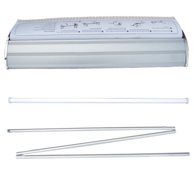 水滴宽底座豪华易拉宝展示架铝合金立式广告牌80*200海报设计制作图4