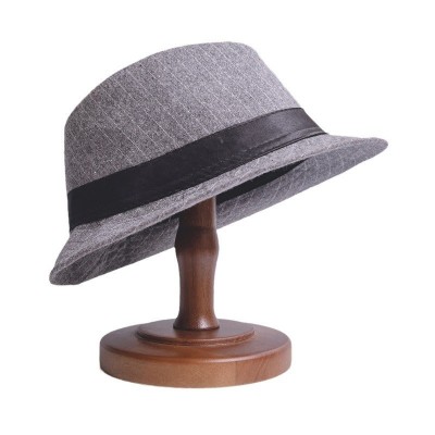 创意仿古帽架帽子展示架男女帽子架帽子收纳架帽托帽撑实木帽架图4