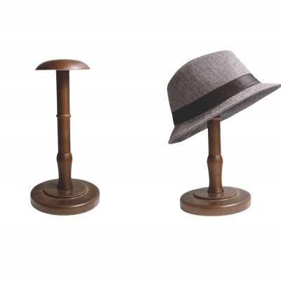 创意仿古帽架帽子展示架男女帽子架帽子收纳架帽托帽撑实木帽架图2