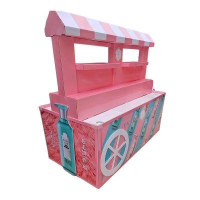 超市纸质落地展示架瓦楞纸陈列架PDQ促销纸堆头雪弗板台 面展示盒图3