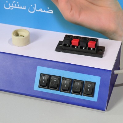 厂家销售多头LED灯泡展示架 照明灯具测试仪节能灯筒桌面试灯台图2