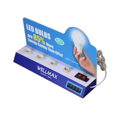 厂家销售多头LED灯泡展示架 照明灯具测试仪节能灯筒桌面试灯台图5