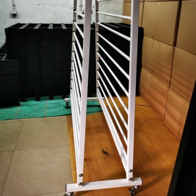 厂家热销新款多层双面18层加粗带刀金属桌布架毛巾面料包装纸架图2