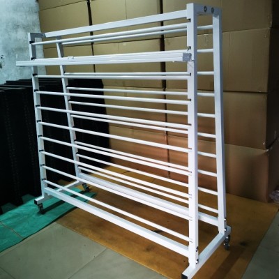 厂家热销新款多层双面18层加粗带刀金属桌布架毛巾面料包装纸架