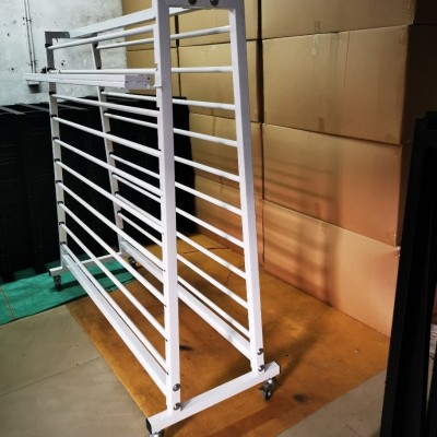 厂家热销新款多层双面18层加粗带刀金属桌布架毛巾面料包装纸架图5