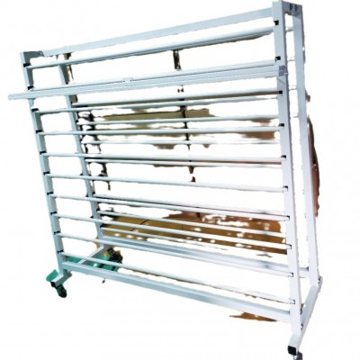 厂家热销新款多层双面18层加粗带刀金属桌布架毛巾面料包装纸架图4