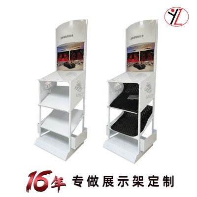 360航空软包展架汽车脚垫展示架汽车脚垫展架坐垫架地垫货架图4