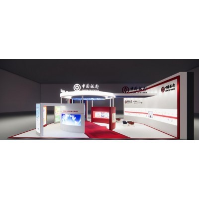 2022年南亚博览会展台设计搭建——中国银行展台设计、搭建图5