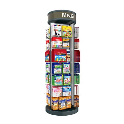 新款可旋转货架3C数码展示架毛巾包包饰品展架洞洞板陈列架展示架图2