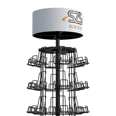 六面旋转卡片杂志展示架 360度旋转儿童刊物展架书店学生用品转架