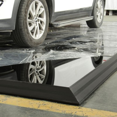 65斜坡包边车展地台钢化玻璃4s店汽车展台模块组装式便捷巡展地台图2