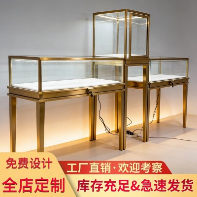 2022奢侈品珠宝展示柜钻石戒指柜台礼品黄金手表展示架展示台定制