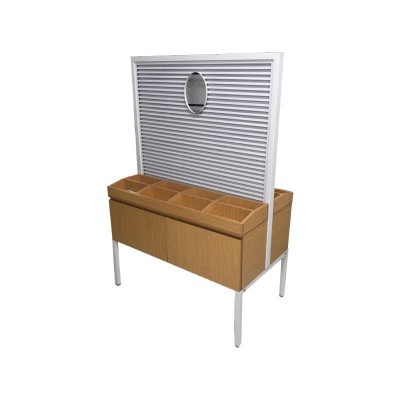 厂家直供展示柜名创优品槽板货架耳环头绳手机壳饰品专用展柜收纳图3