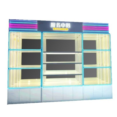 展示柜电玩城货架定制玻璃手办柜乐高公仔模型展柜透明展示玩具图4