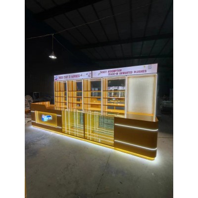 展示柜电玩城货架定制玻璃手办柜乐高公仔模型展柜透明展示玩具图5