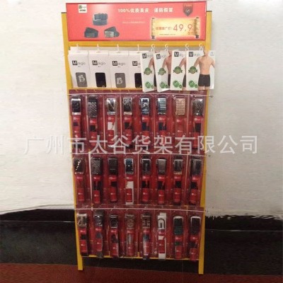 新款三层服装店礼盒装皮带展示架腰带时尚陈列架厂家直供金属图4