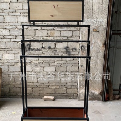 架落地式铁木结构私人皮带高端货架新款皮具钱夹钱包腰带展架