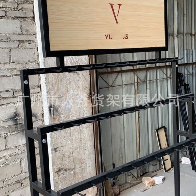 架落地式铁木结构私人皮带高端货架新款皮具钱夹钱包腰带展架图5