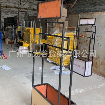 架落地式铁木结构私人皮带高端货架新款皮具钱夹钱包腰带展架图4