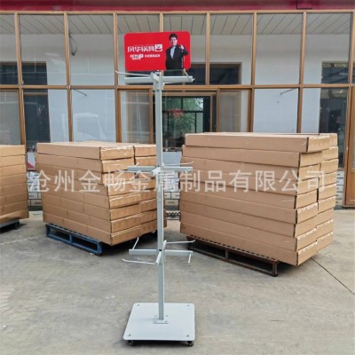 厂家直销商超不锈钢炒锅展架 砂锅不粘锅挂式展架 风华炒锅展示图3