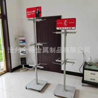 厂家直销商超不锈钢炒锅展架 砂锅不粘锅挂式展架 风华炒锅展示图2