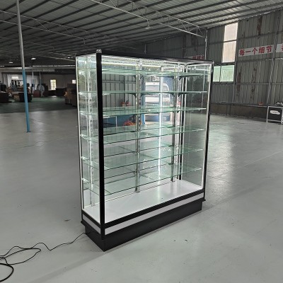 玻璃柜铝合金玻璃展示柜矮柜玻璃柜台玻璃橱窗产品展示架样品柜图3