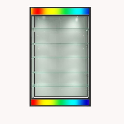 LED灯箱玻璃柜铝合金展架玻璃橱窗二极管发光样品橱窗商品陈列柜图5