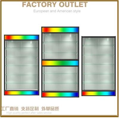 LED灯箱玻璃柜铝合金展架玻璃橱窗二极管发光样品橱窗商品陈列柜