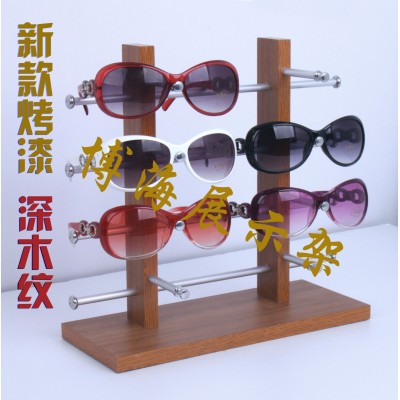 眼镜展示架 木制眼镜架子 墨镜陈列架 太阳镜道具 展架8/10/12付图4