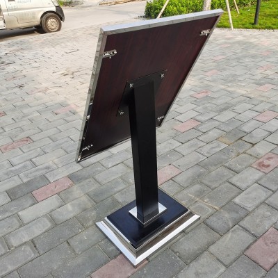 酒店迎宾牌不锈钢指示牌欢迎牌展示牌海报架广告牌落地立牌水牌图4